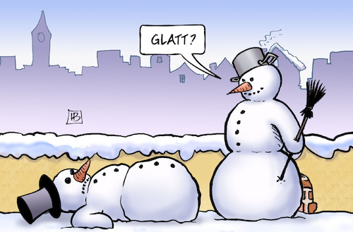 Cartoon: Glatteis (medium) by Harm Bengen tagged glatt,unfall,schnee,blitzeis,glatteis,winter,schneemann,harm,bengen,cartoon,karikatur,glatt,unfall,schnee,blitzeis,glatteis,winter,schneemann,harm,bengen,cartoon,karikatur