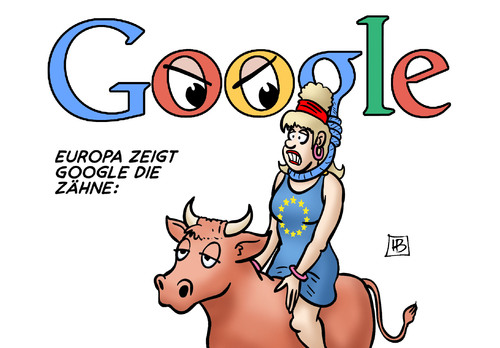 Cartoon: Google und EU (medium) by Harm Bengen tagged europa,eu,stier,google,zähne,strafe,unfairer,wettbewerb,galgen,schlinge,harm,bengen,cartoon,karikatur,europa,eu,stier,google,zähne,strafe,unfairer,wettbewerb,galgen,schlinge,harm,bengen,cartoon,karikatur