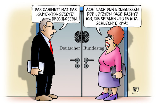 Cartoon: Gute-Kita-Gesetz (medium) by Harm Bengen tagged bundeskabinett,gute,kita,gesetz,beschlossen,kinderspiel,nahles,groko,spd,csu,cdu,merkel,rauswurf,geheimdienste,verfassung,belege,hetzjagden,maaßen,verfassungsschutzpräsident,seehofer,harm,bengen,cartoon,karikatur,bundeskabinett,gute,kita,gesetz,beschlossen,kinderspiel,nahles,groko,spd,csu,cdu,merkel,rauswurf,geheimdienste,verfassung,belege,hetzjagden,maaßen,verfassungsschutzpräsident,seehofer,harm,bengen,cartoon,karikatur