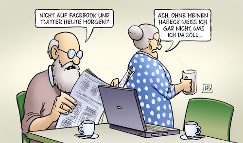 Habeck und Social Media