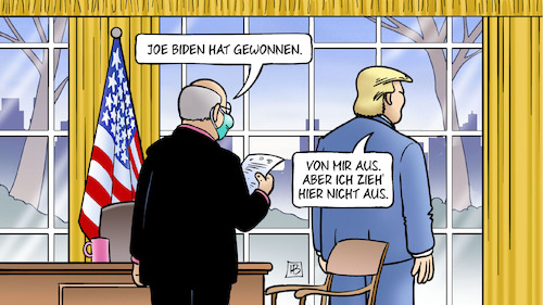 Cartoon: Hausbesetzer (medium) by Harm Bengen tagged gewonnen,hausbesetzer,auszug,oval,office,wahlen,sieger,verlierer,usa,wahl,trump,biden,harm,bengen,cartoon,karikatur,gewonnen,hausbesetzer,auszug,oval,office,wahlen,sieger,verlierer,usa,wahl,trump,biden,harm,bengen,cartoon,karikatur