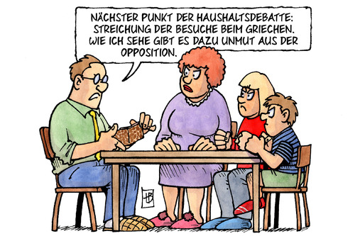 Cartoon: Haushaltsdebatte (medium) by Harm Bengen tagged debatte,haushalt,bundeshaushalt,beratung,parlament,bundestag,berlin,regierung,opposition,schäuble,euro,eurokrise,euroschuldenkrise,verschuldung,neuverschuldung,finanzen,staatsfinanzen,finanzminister,finanzkrise,familie,kinder,unmut,widerstand,geld,debatte,haushalt,parlament,berlin,regierung,opposition,schäuble,euro,eurokrise,euroschuldenkrise,staatsfinanzen,finanzminister,finanzkrise,neuverschuldung,finanzen