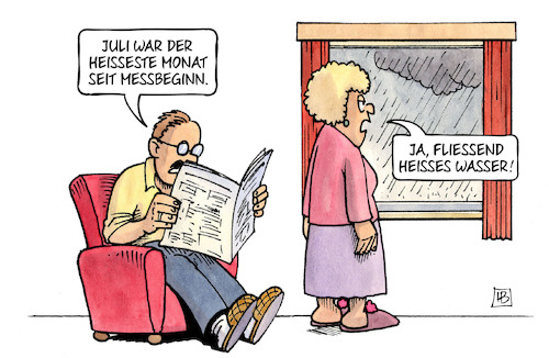 Cartoon: Heißer Juli (medium) by Harm Bengen tagged juli,heissester,monat,messbeginn,wetteraufzeichnung,zeitung,lesen,sessel,fliessend,heisses,wasser,regen,fenster,harm,bengen,cartoon,karikatur,juli,heissester,monat,messbeginn,wetteraufzeichnung,zeitung,lesen,sessel,fliessend,heisses,wasser,regen,fenster,harm,bengen,cartoon,karikatur