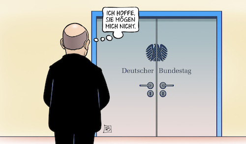 Cartoon: Hoffnung auf Misstrauen (medium) by Harm Bengen tagged hoffnung,vertrauensfrage,misstrauen,scholz,bundeskanzler,bundestag,neuwahlen,harm,bengen,cartoon,karikatur,hoffnung,vertrauensfrage,misstrauen,scholz,bundeskanzler,bundestag,neuwahlen,harm,bengen,cartoon,karikatur