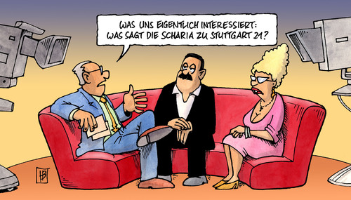 Cartoon: Integrationsdebatte (medium) by Harm Bengen tagged integrationsdebatte,integration,debatte,böhmer,deutschland,ausländer,zuzug,islam,religion,scharia,talkshow,tv,stuttgart,21,s21,widerstand,kopfbahnhof,umbau,protest,integrationsdebatte,integration,debatte,böhmer,deutschland,ausländer,zuzug,islam,religion,scharia,talkshow,s21,widerstand,kopfbahnhof,stuttgart 21,protest,stuttgart,21