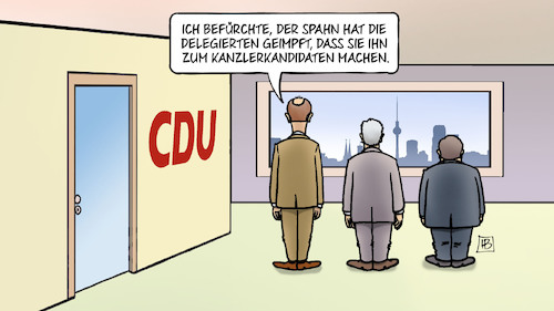 Cartoon: K-Kandidat Spahn (medium) by Harm Bengen tagged kanzlerkandidat,spahn,delegierte,geimpft,merz,laschet,röttgen,berlin,cdu,impfen,impfzentrum,corona,harm,bengen,cartoon,karikatur,kanzlerkandidat,spahn,delegierte,geimpft,merz,laschet,röttgen,berlin,cdu,impfen,impfzentrum,corona,harm,bengen,cartoon,karikatur