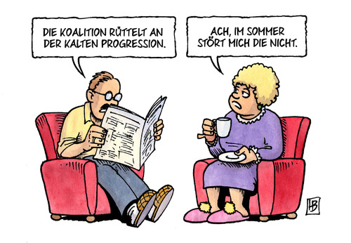 Cartoon: Kalte Progression (medium) by Harm Bengen tagged kalte,progression,sommer,steuer,grosse,koaltion,finanzamt,harm,bengen,cartoon,karikatur,kalte,progression,sommer,steuer,grosse,koaltion,finanzamt,harm,bengen,cartoon,karikatur