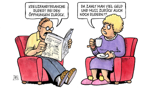 Cartoon: Kreuzfahrtbranche (medium) by Harm Bengen tagged kreuzfahrtbranche,öffnungen,geld,rudern,tourismus,urlaub,corona,harm,bengen,cartoon,karikatur,kreuzfahrtbranche,öffnungen,geld,rudern,tourismus,urlaub,corona,harm,bengen,cartoon,karikatur