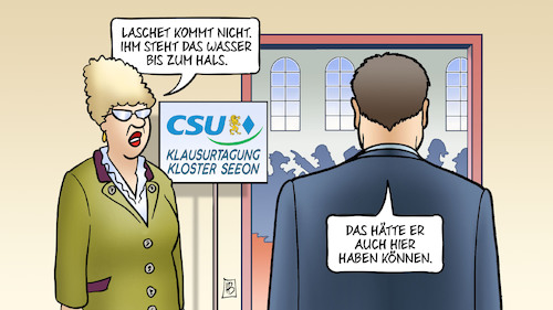 Cartoon: Laschets Hals (medium) by Harm Bengen tagged laschet,wasser,hals,armin,kloster,seeon,csu,cdu,klausurtagung,söder,wahlkampf,kanzlerkandidat,konkurrenz,harm,bengen,cartoon,karikatur,laschet,wasser,hals,armin,kloster,seeon,csu,cdu,klausurtagung,söder,wahlkampf,kanzlerkandidat,konkurrenz,harm,bengen,cartoon,karikatur