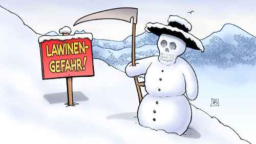 Cartoon: Lawinentod (medium) by Harm Bengen tagged lawinentod,lawinengefahr,tod,sense,berge,winter,schnee,skifahrer,wintersport,harm,bengen,cartoon,karikatur,lawinentod,lawinengefahr,tod,sense,berge,winter,schnee,skifahrer,wintersport,harm,bengen,cartoon,karikatur