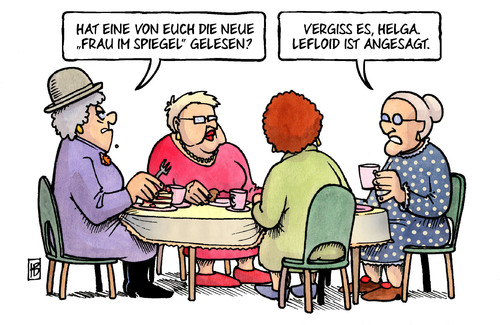 Cartoon: LeFloid (medium) by Harm Bengen tagged frau,im,spiegel,lesen,yellowpress,regenbogenpresse,lefloid,merkel,kanzlerin,interview,internet,youtube,harm,bengen,cartoon,karikatur,frau,im,spiegel,lesen,yellowpress,regenbogenpresse,lefloid,merkel,kanzlerin,interview,internet,youtube,harm,bengen,cartoon,karikatur