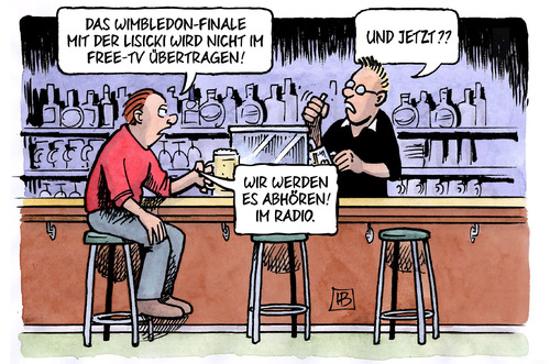 Lisicki-Finale By Harm Bengen | Politics Cartoon | TOONPOOL