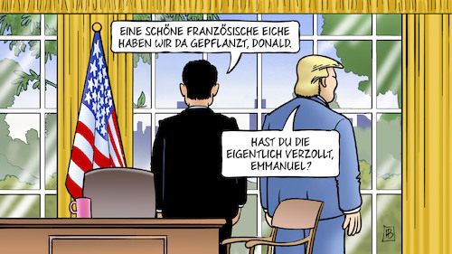 Macron bei Trump