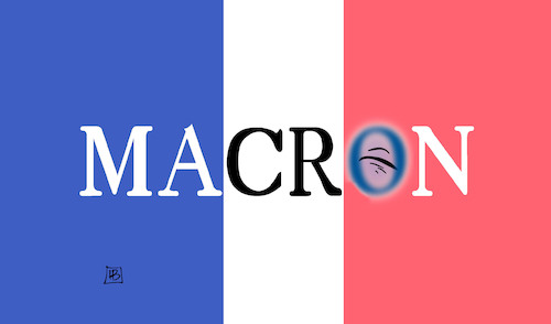 Cartoon: Macrons blaues Auge (medium) by Harm Bengen tagged macron,blaues,auge,veilchen,frankreich,wahl,parlamentswahl,fahne,harm,bengen,cartoon,karikatur,macron,blaues,auge,veilchen,frankreich,wahl,parlamentswahl,fahne,harm,bengen,cartoon,karikatur