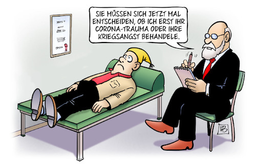 Cartoon: Michels Psyche (medium) by Harm Bengen tagged corona,trauma,kriegsangst,psychiater,psychologe,couch,russland,ukraine,krieg,einmarsch,angriff,harm,bengen,cartoon,karikatur,corona,trauma,kriegsangst,psychiater,psychologe,couch,russland,ukraine,krieg,einmarsch,angriff,harm,bengen,cartoon,karikatur