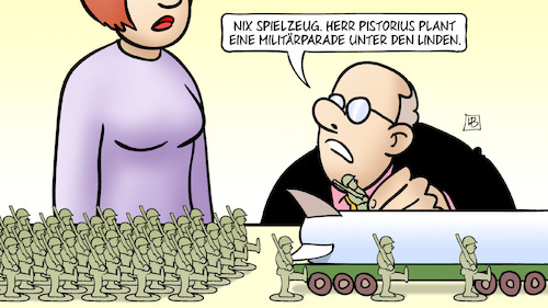 Cartoon: Militärparade (medium) by Harm Bengen tagged spielzeug,militärparade,soldaten,verteidigungsfähigkeit,bundeswehr,kriegstüchtigkeit,militarismus,pistorius,leitlinien,harm,bengen,cartoon,karikatur,spielzeug,militärparade,soldaten,verteidigungsfähigkeit,bundeswehr,kriegstüchtigkeit,militarismus,pistorius,leitlinien,harm,bengen,cartoon,karikatur