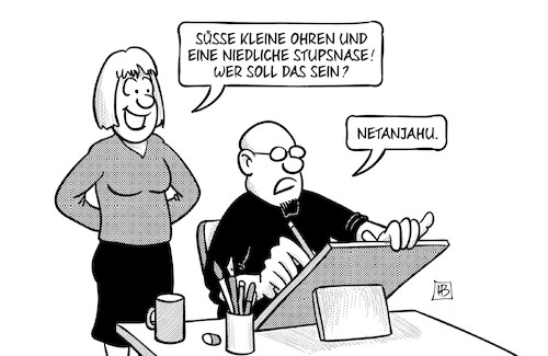 Netanjahu-Karikatur