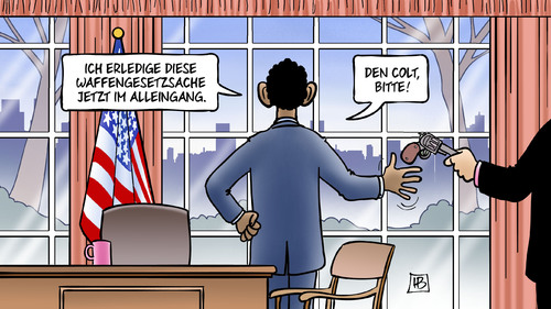 Obama und Waffen