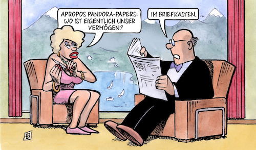 Cartoon: Pandora-Papers 1 (medium) by Harm Bengen tagged vermögen,kapitalisten,briefkasten,datenleck,datenleak,finanzkriminalität,steuerhinterziehung,offshore,steuerflucht,steueroasen,briefkastenfirmen,pandora,papers,panama,paradise,zeitung,lesen,harm,bengen,cartoon,karikatur,vermögen,kapitalisten,briefkasten,datenleck,datenleak,finanzkriminalität,steuerhinterziehung,offshore,steuerflucht,steueroasen,briefkastenfirmen,pandora,papers,panama,paradise,zeitung,lesen,harm,bengen,cartoon,karikatur