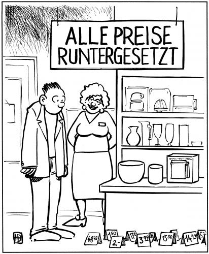 Preise runtergesetzt