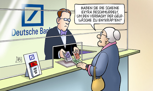 Cartoon: Razzia Dt. Bank (medium) by Harm Bengen tagged razzia,deutsche,bank,scheine,verschmuddelt,dreck,verdacht,geldwäsche,panama,papers,susemil,harm,bengen,cartoon,karikatur,razzia,deutsche,bank,scheine,verschmuddelt,dreck,verdacht,geldwäsche,panama,papers,susemil,harm,bengen,cartoon,karikatur