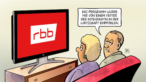 Cartoon: RBB-Intendantin (medium) by Harm Bengen tagged rbb,intendantin,programm,korruption,vetternwirtschaft,wirtschaft,tv,schlesinger,harm,bengen,cartoon,karikatur,rbb,intendantin,programm,korruption,vetternwirtschaft,wirtschaft,tv,schlesinger,harm,bengen,cartoon,karikatur