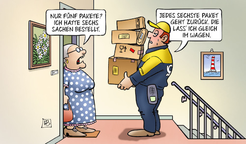 Retouren By Harm Bengen | Business Cartoon | TOONPOOL