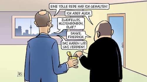 Scholz- und Merz-Reden