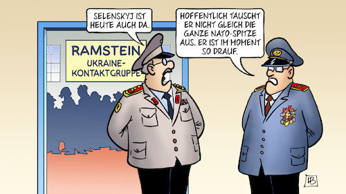 Cartoon: Selenskyj schmeisst raus (medium) by Harm Bengen tagged selenskyj,nato,ukraine,kontaktgruppe,ramstein,entlassungen,krieg,russland,militär,generäle,harm,bengen,cartoon,karikatur,selenskyj,nato,ukraine,kontaktgruppe,ramstein,entlassungen,krieg,russland,militär,generäle,harm,bengen,cartoon,karikatur