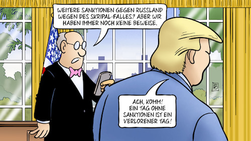 Cartoon: Skripal-Sanktionen (medium) by Harm Bengen tagged sanktionen,russland,skripal,fall,beweise,trump,oval,office,handy,harm,bengen,cartoon,karikatur,sanktionen,russland,skripal,fall,beweise,trump,oval,office,handy,harm,bengen,cartoon,karikatur