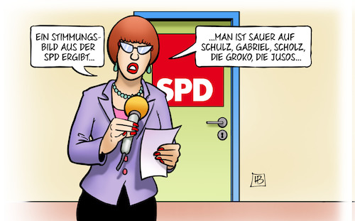 Cartoon: SPD-Stimmungsbild (medium) by Harm Bengen tagged stimmungsbild,spd,sauer,schulz,gabriel,scholz,groko,jusos,sozialdemokratie,koalitionsvertrag,mitgliederentscheid,harm,bengen,cartoon,karikatur,stimmungsbild,spd,sauer,schulz,gabriel,scholz,groko,jusos,sozialdemokratie,koalitionsvertrag,mitgliederentscheid,harm,bengen,cartoon,karikatur