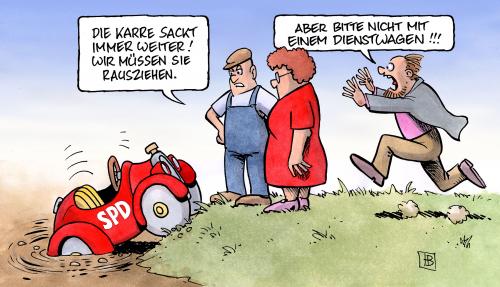 SPD-Werte sinken weiter