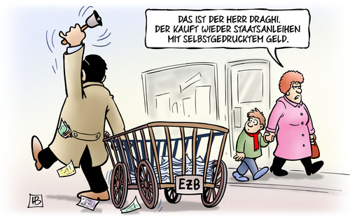 Cartoon: Staatsanleihen-Ankauf (medium) by Harm Bengen tagged staatsanleihen,ankauf,draghi,geld,drucken,ezb,notenbank,quantitative,easing,harm,bengen,cartoon,karikatur,staatsanleihen,ankauf,draghi,geld,drucken,ezb,notenbank,quantitative,easing,harm,bengen,cartoon,karikatur