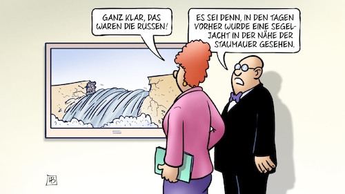 Staudamm und Nordstream