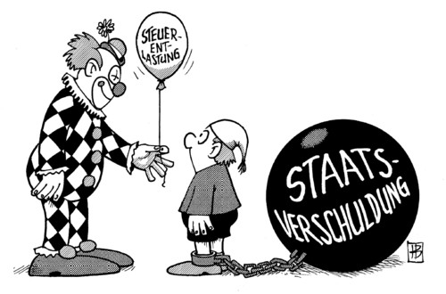 Steuersenkung vs. Staatsverschul