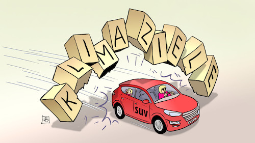 Cartoon: SUV-Rekordzulassungen (medium) by Harm Bengen tagged suv,rekordzulassungen,klimaschutz,klimaziele,klimawandel,automobilindustrie,crash,harm,bengen,cartoon,karikatur,suv,rekordzulassungen,klimaschutz,klimaziele,klimawandel,automobilindustrie,crash,harm,bengen,cartoon,karikatur