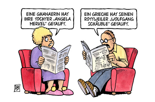 Cartoon: Taufe (medium) by Harm Bengen tagged ghanaerin,tochter,name,angela,merkel,getauft,taufe,grieche,griechenland,rottweiler,hund,wolfgang,schaeuble,harm,bengen,cartoon,karikatur,ghanaerin,tochter,name,angela,merkel,getauft,taufe,grieche,griechenland,rottweiler,hund,wolfgang,schaeuble,harm,bengen,cartoon,karikatur