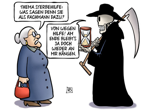 Cartoon: Tod und Hilfe (medium) by Harm Bengen tagged thema,fachmann,hilfe,susemil,palliativgesetz,sterbehelfer,sterbehilfe,krank,sterben,tod,tot,hospiz,harm,bengen,cartoon,karikatur,thema,fachmann,hilfe,susemil,palliativgesetz,sterbehelfer,sterbehilfe,krank,sterben,tod,tot,hospiz,harm,bengen,cartoon,karikatur