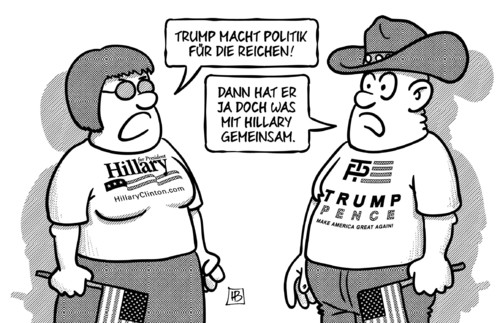 Trump-Clinton und Reiche