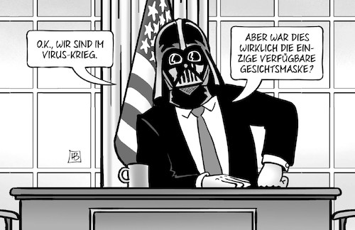 Trump-Gesichtsmaske