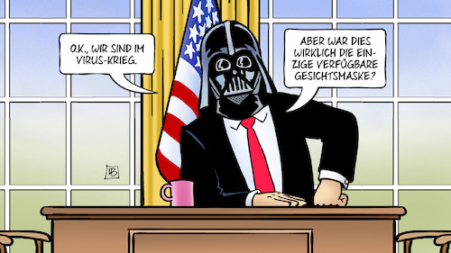 Trump-Gesichtsmaske