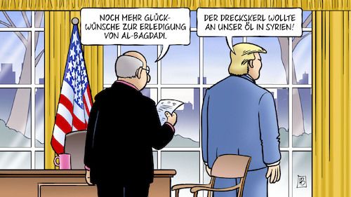 Trump und Bagdadi