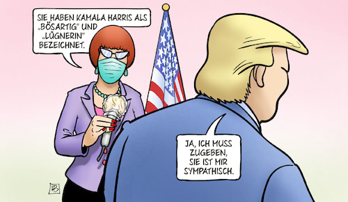 Trump und Harris