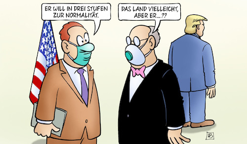 Cartoon: Trumps drei Stufen (medium) by Harm Bengen tagged trump,drei,stufen,normalität,usa,corona,coronavirus,ansteckung,pandemie,epidemie,krankheit,schaden,harm,bengen,cartoon,karikatur,trump,drei,stufen,normalität,usa,corona,coronavirus,ansteckung,pandemie,epidemie,krankheit,schaden,harm,bengen,cartoon,karikatur