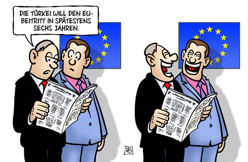 Cartoon: Türkei-Beitritt (medium) by Harm Bengen tagged türkei,beitritt,eu,europa,verhandlungen,zeitung,lachen,harm,bengen,cartoon,karikatur,türkei,beitritt,eu,europa,verhandlungen,zeitung,lachen,harm,bengen,cartoon,karikatur