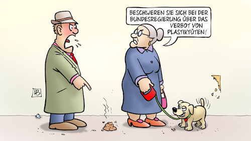 Cartoon: Tüten-Ausrede (medium) by Harm Bengen tagged bundesregierung,verbot,plastiktüten,umweltschutz,hund,hundekot,beutel,susemil,harm,bengen,cartoon,karikatur,bundesregierung,verbot,plastiktüten,umweltschutz,hund,hundekot,beutel,susemil,harm,bengen,cartoon,karikatur