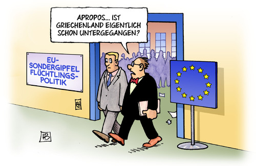 Cartoon: Untergang (medium) by Harm Bengen tagged griechenland,untergegangen,schulden,untergang,eu,sondergipfel,flüchtlingspolitik,flüchtlingskatastrophe,flüchtlinge,ertrinken,tod,mittelmeer,harm,bengen,cartoon,karikatur,griechenland,untergegangen,schulden,untergang,eu,sondergipfel,flüchtlingspolitik,flüchtlingskatastrophe,flüchtlinge,ertrinken,tod,mittelmeer,harm,bengen,cartoon,karikatur