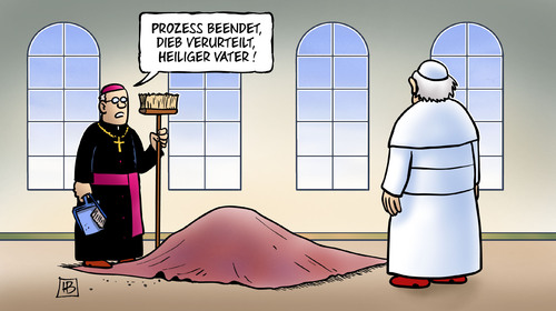 Cartoon: Vatileaks-Prozess (medium) by Harm Bengen tagged vatileaks,prozess,dieb,urteil,heiliger,vater,papst,vatikan,gabriele,teppich,skandal,vertuschung,harm,bengen,cartoon,karikatur,vatileaks,prozess,dieb,urteil,heiliger,vater,papst,vatikan,gabriele,teppich,skandal,vertuschung,harm,bengen,cartoon,karikatur