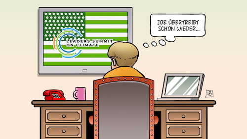 Cartoon: Virtueller Klimagipfel (medium) by Harm Bengen tagged virtueller,klimagipfel,joe,biden,merkel,videokonferenz,flagge,gruen,harm,bengen,cartoon,karikatur,virtueller,klimagipfel,joe,biden,merkel,videokonferenz,flagge,gruen,harm,bengen,cartoon,karikatur