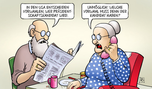 Cartoon: Vorwahl (medium) by Harm Bengen tagged usa,vorwahlen,demokraten,präsidentschaftskandidat,biden,sanders,susemil,telefon,harm,bengen,cartoon,karikatur,usa,vorwahlen,demokraten,präsidentschaftskandidat,biden,sanders,susemil,telefon,harm,bengen,cartoon,karikatur